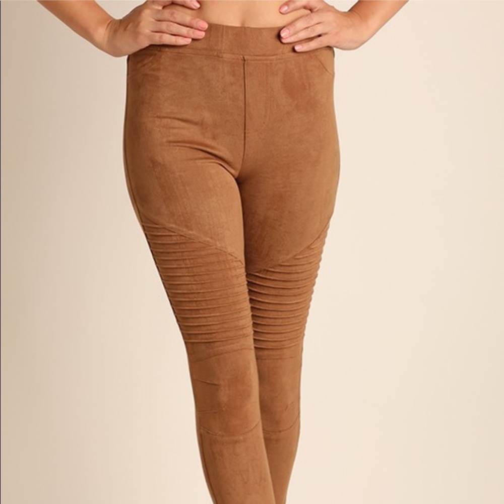 Suede pants